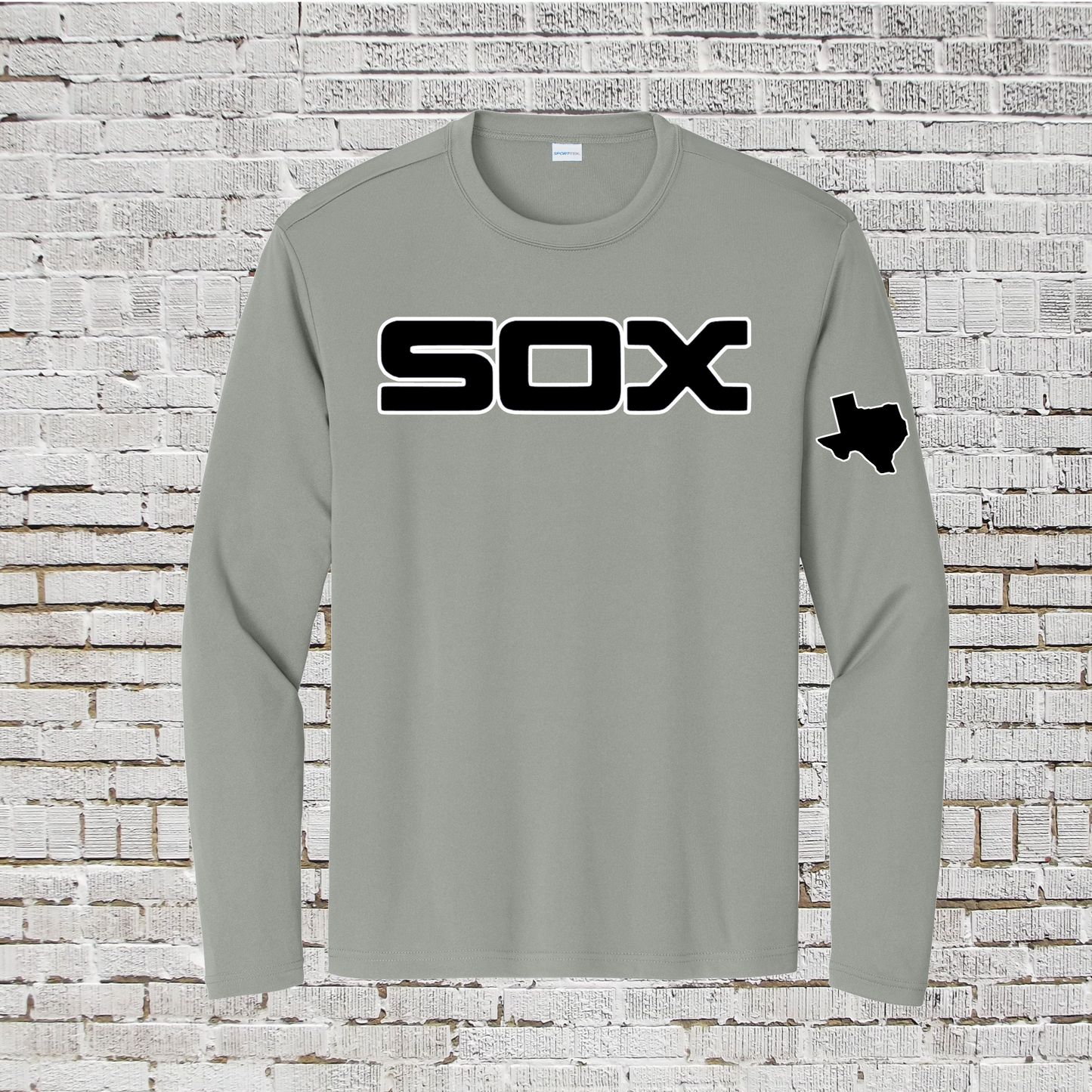 Gray Sox Baseball T-shirt, Sox Baseball Gray Shirt, Long sleeve Sox Baseball Tee
