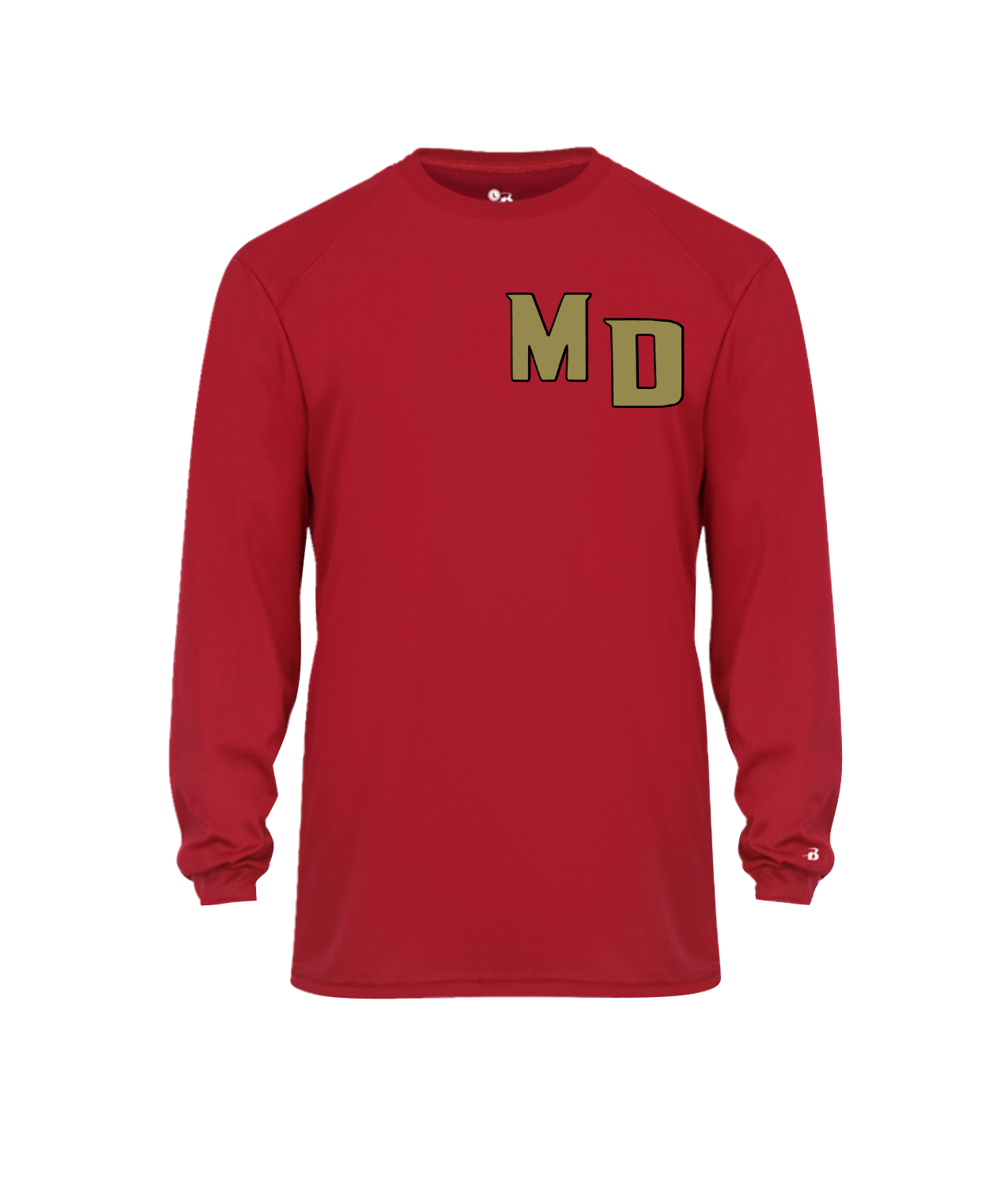 MD Logo Shirt, Red Mad Dawgs Shirt, Mad Dawgs Baseball Shirt