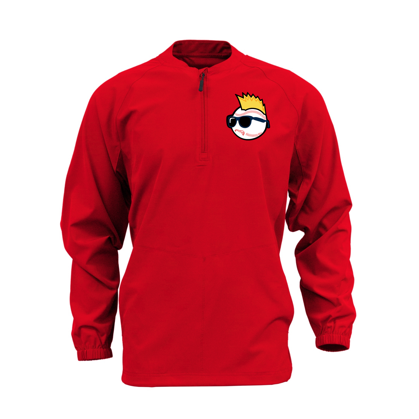 Long Sleeve Red Cage Jacket – Wild Things Baseball Logo | Team Warm-Up Top