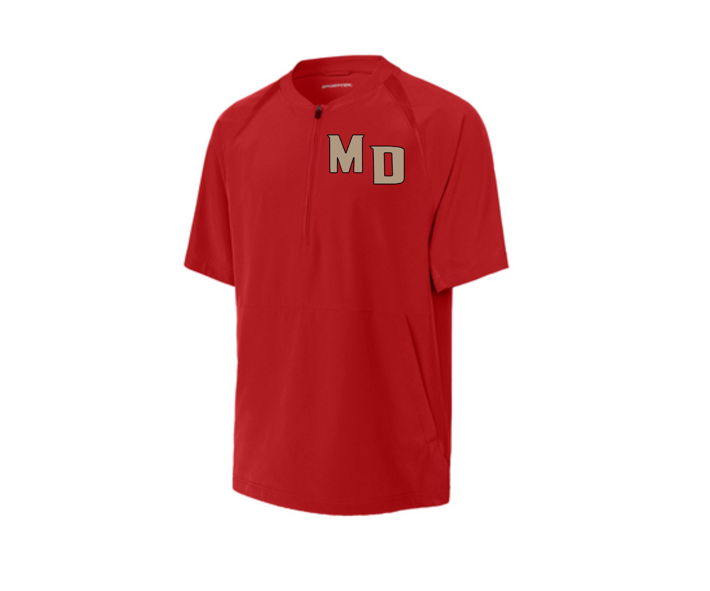 Mad Dawgs Baseball Red Cage Jacket, Red Baseball Cage Jacket, Mad Dawgs Baseball Jacket