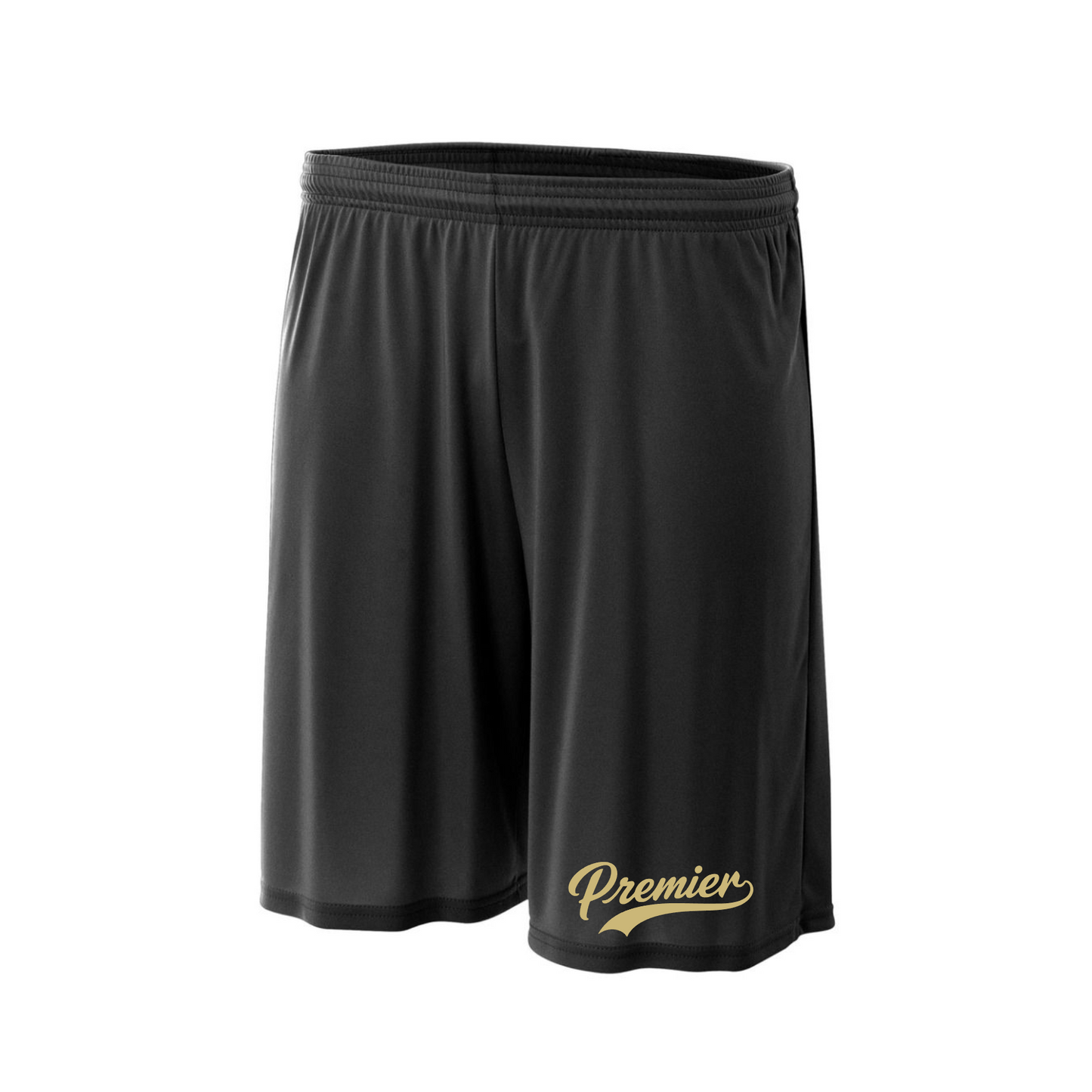 Black Premier Baseball Athletic Shorts