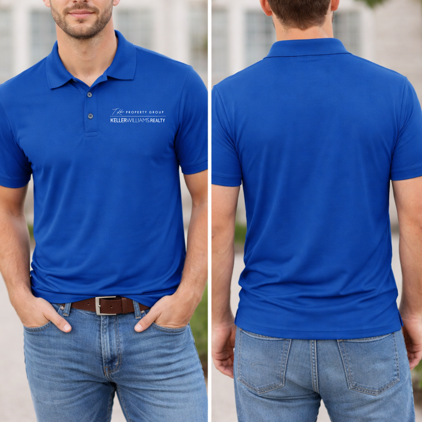 Men’s Realtor Performance Polo – Embroidered Team Logo