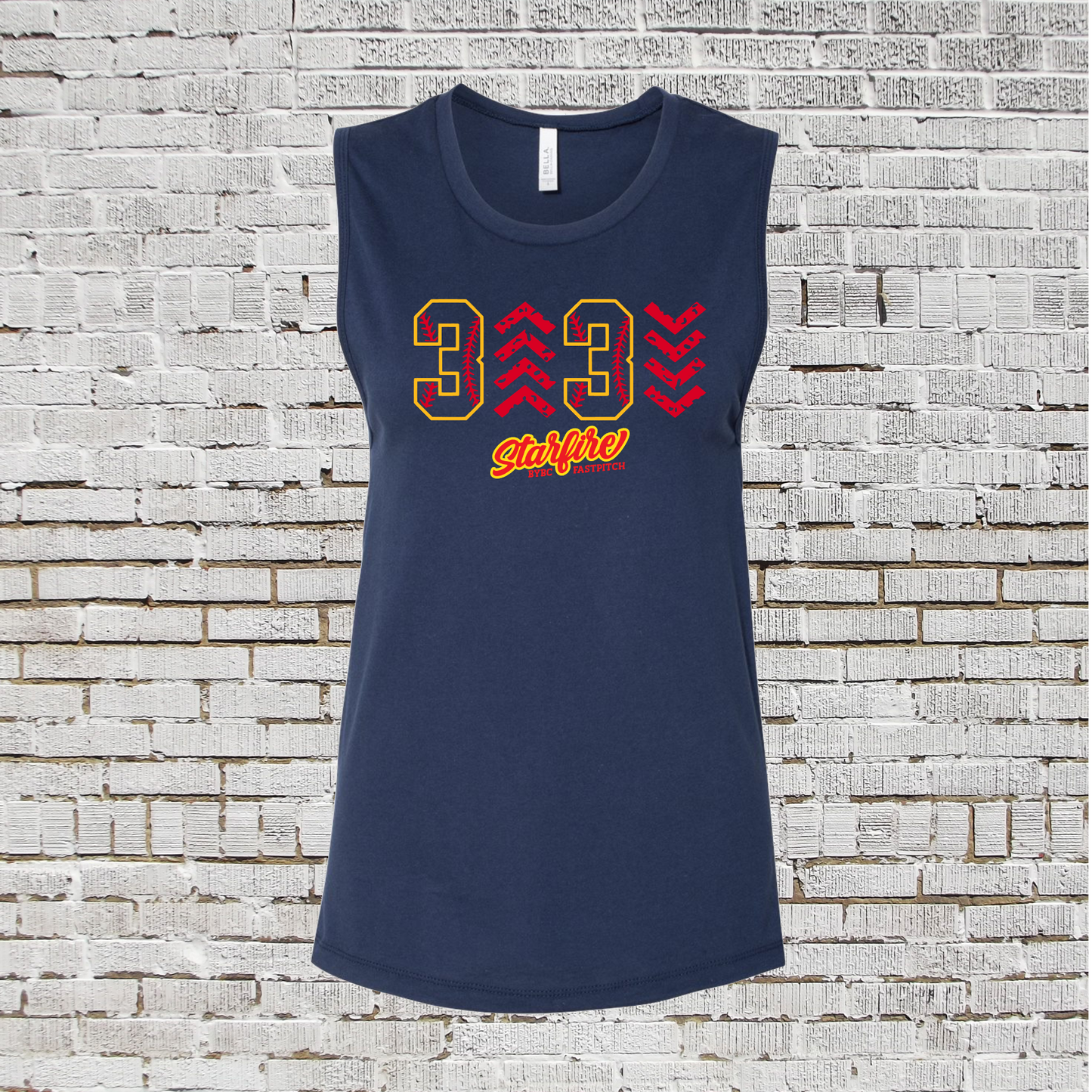 3 up 3 down Tank Top, Starfire Tank Top, Starfire Fastpitch Muscle Tank Top