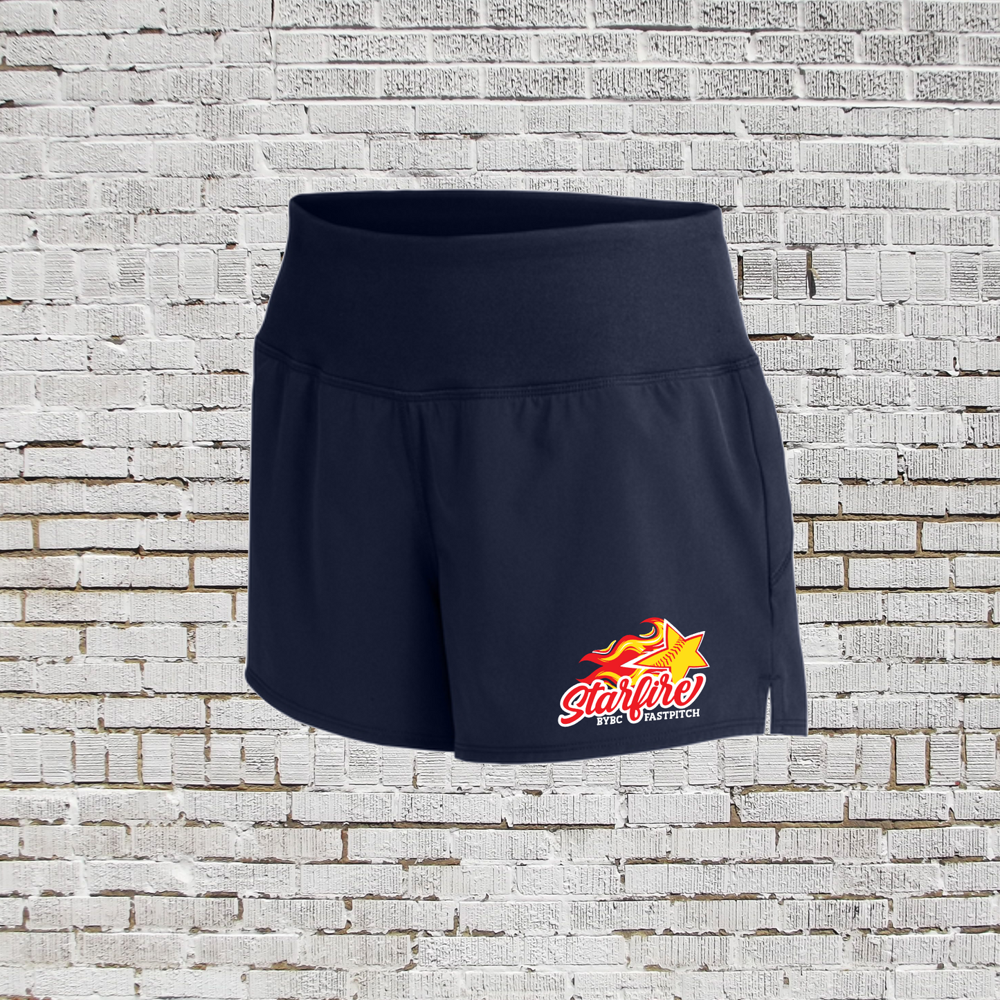 Starfire Fastpitch Shorts, Navy Running Shorts, Starfire Softball Spiritwear