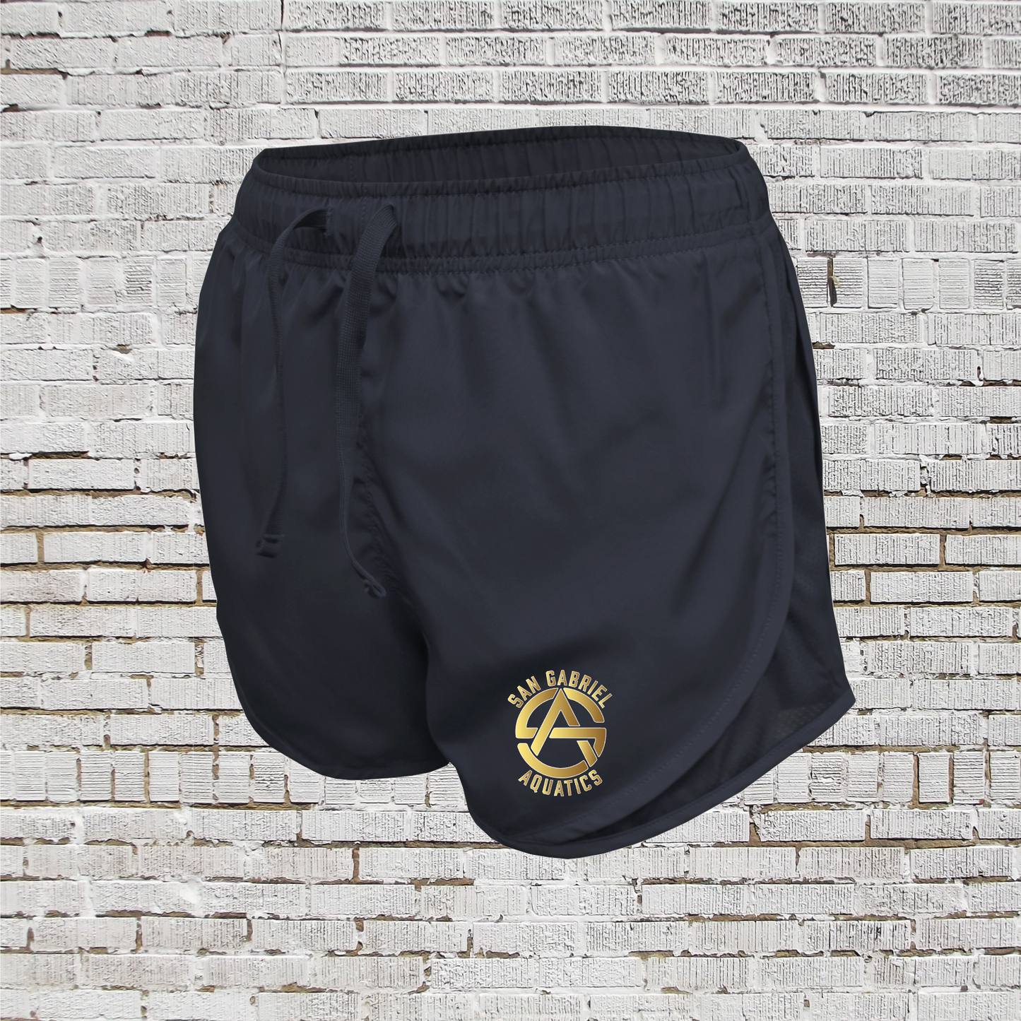 San Gabriel Aquatics Running Shorts, SGA Swim Girls Shorts, San Gabriel Swimming Shorts