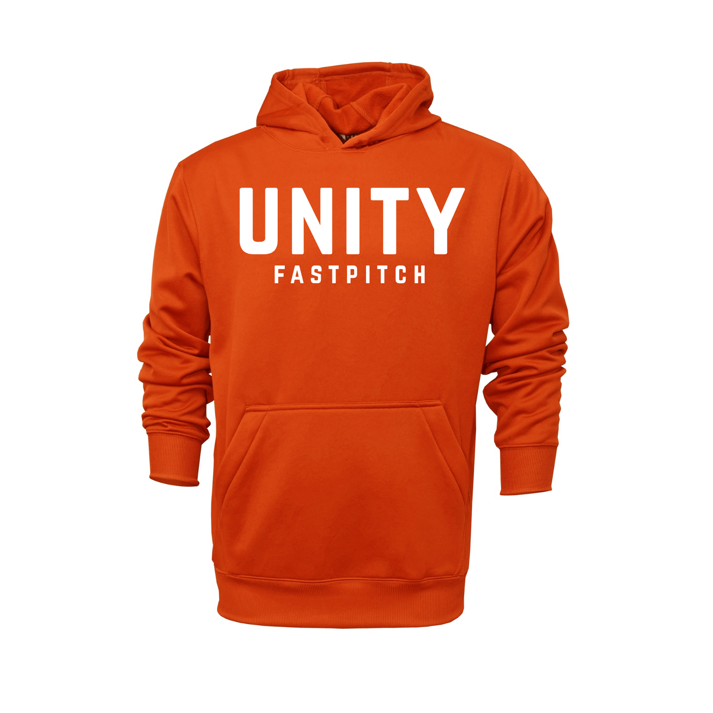 Unity Fastpitch CTX Orange Hoodie – Team Spirit Sweatshirt
