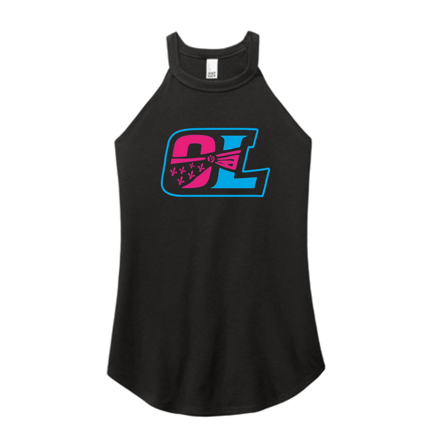 Outlaws Softball Rocker Tank | Outlaws Softball High Neck Tank Top | Softball Mom Game Day Tank