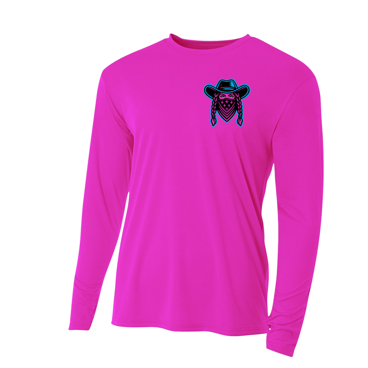 Outlaws Softball Performance Long Sleeve – Pink Training Shirt