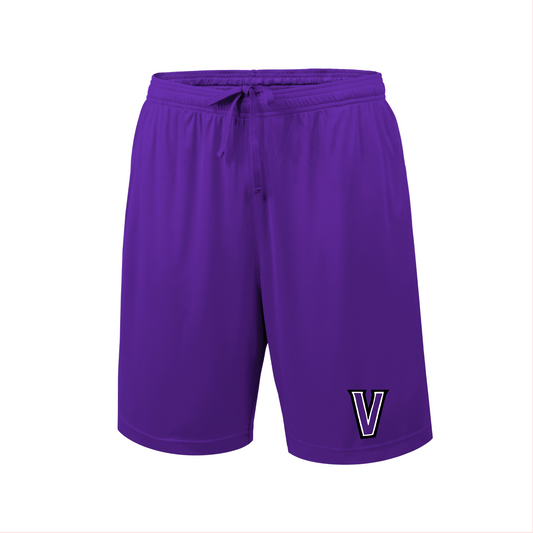 Venom Training Shorts, Purple Venom Softball Shorts, Mens Running Shorts