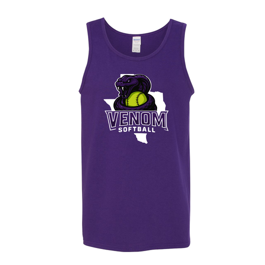 Purple Venom Softball Tank Top, Venom Fastpitch Tank, Venom Softball Spiritwear