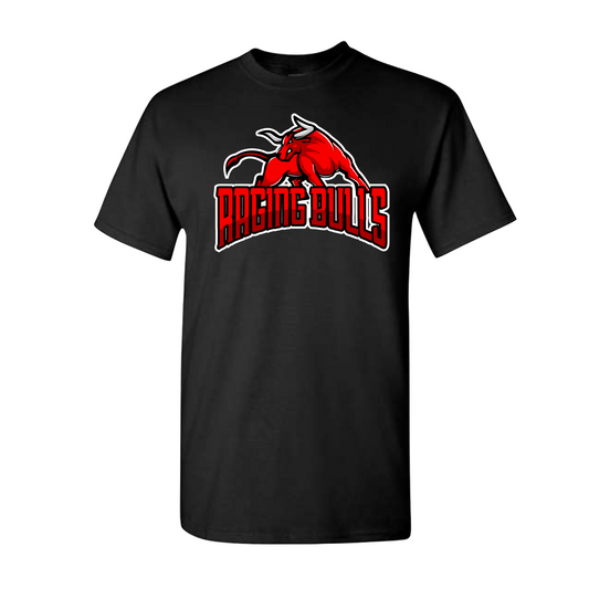 Black Raging Bulls Logo Shirt, Raging Bulls Baseball Tee, Raging Bulls Spiritwear