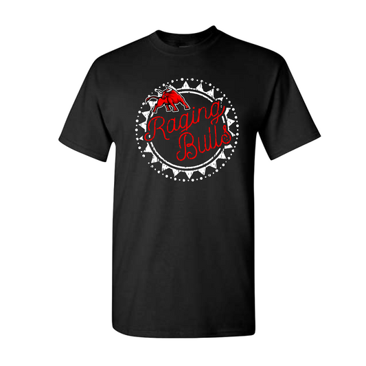 Raging Bulls Tee, Bella and Canvas Raging Bulls Shirt, Raging Bulls Distressed Tee
