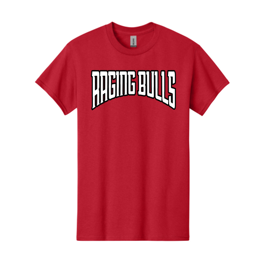 Red Raging Bulls Logo Shirt, Raging Bulls Baseball Tee, Raging Bulls Spiritwear