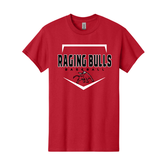 Red Raging Bulls Logo Shirt, Raging Bulls Baseball Tee, Raging Bulls Spiritwear