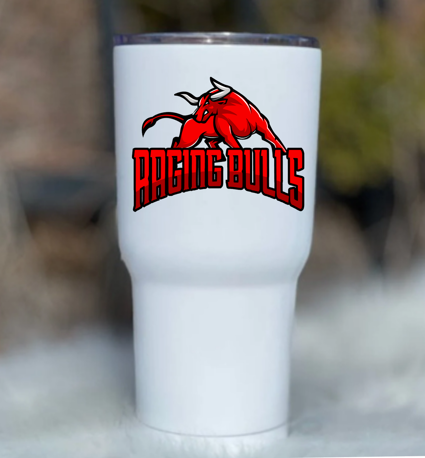 Raging Bull Tumbler Sticker, Raging Bulls Logo Sticker, Water Bottle Sticker
