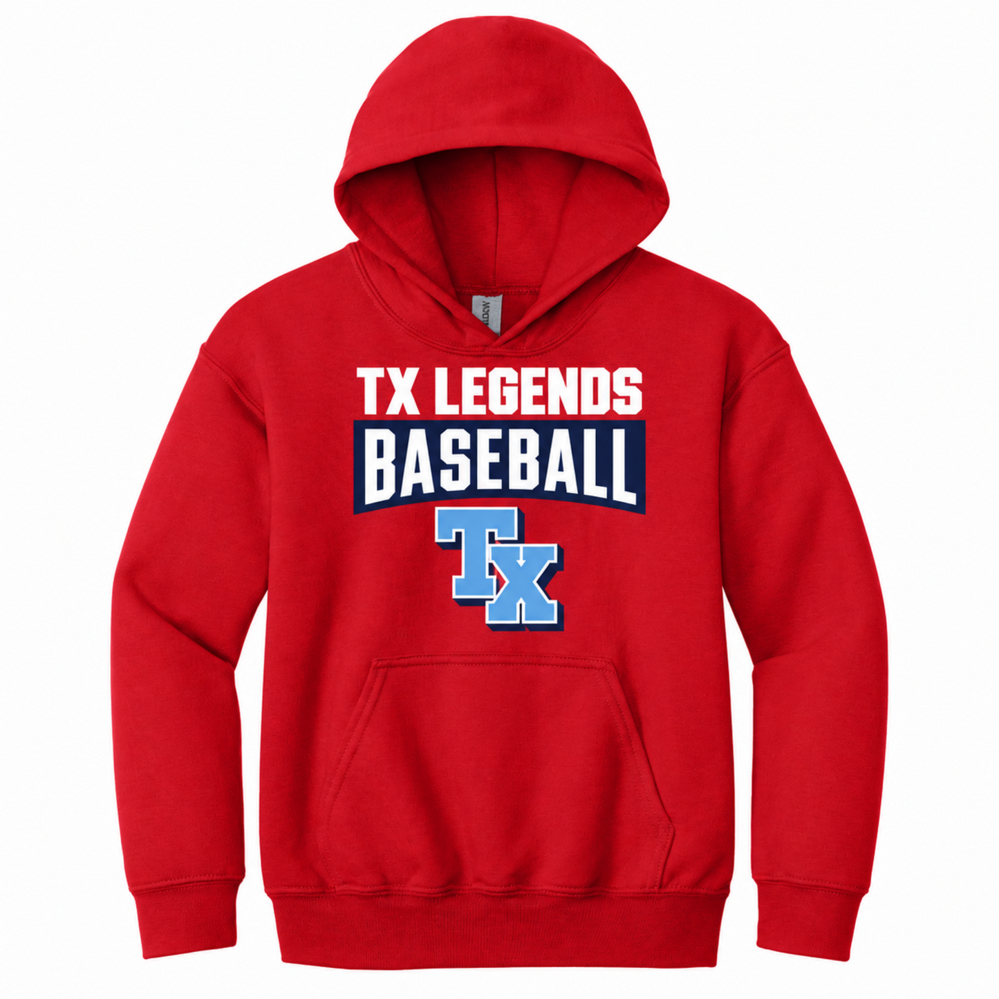 red tx legends baseball hoodie