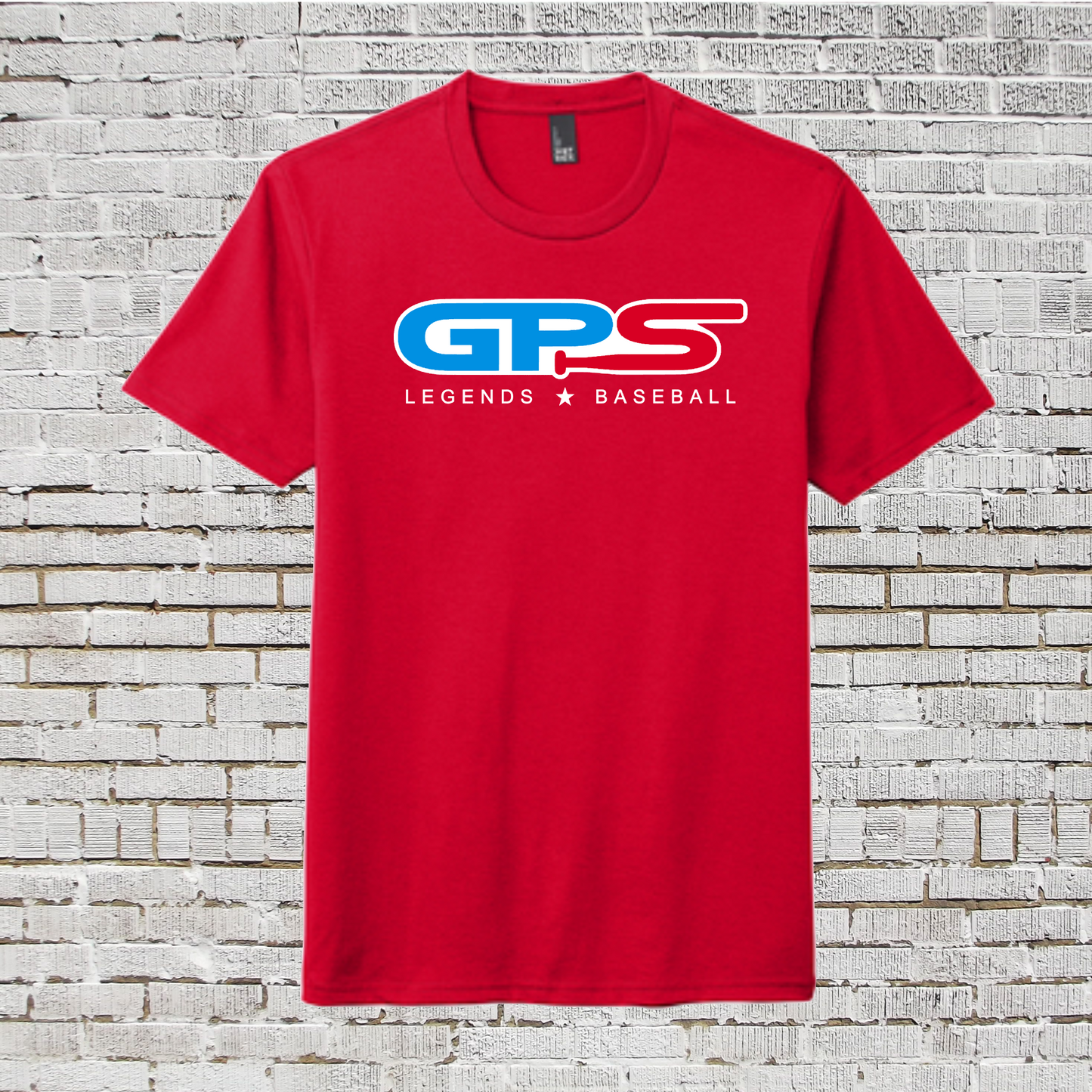 Red Legends Logo Shirt, Legends Baseball Red Tee, Legends Baseball Drifit