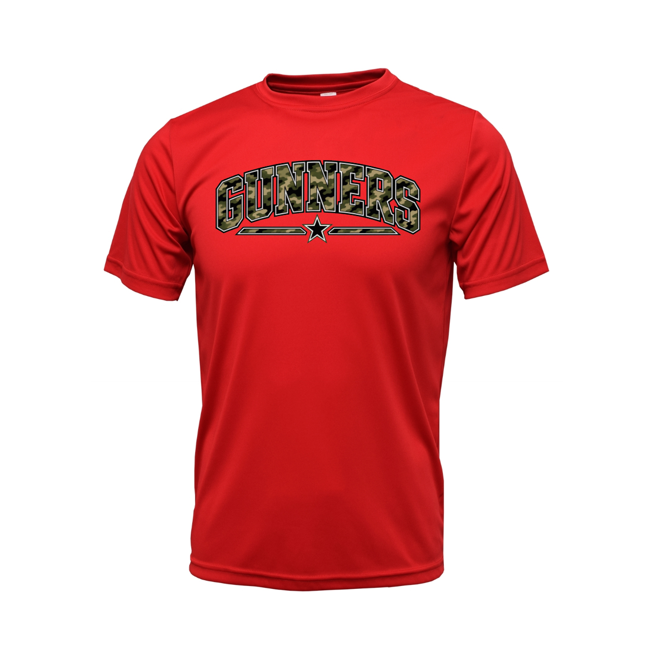 Gunnars Baseball Camo Performance Tee – Red