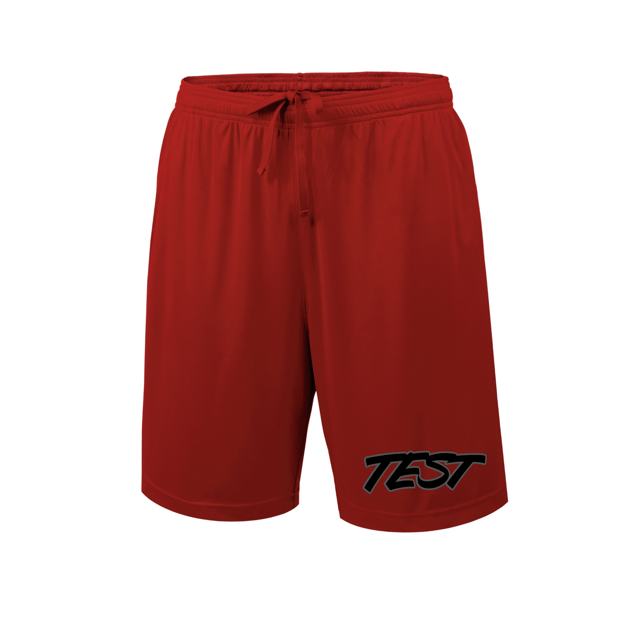Test Baseball Red Athletic Shorts