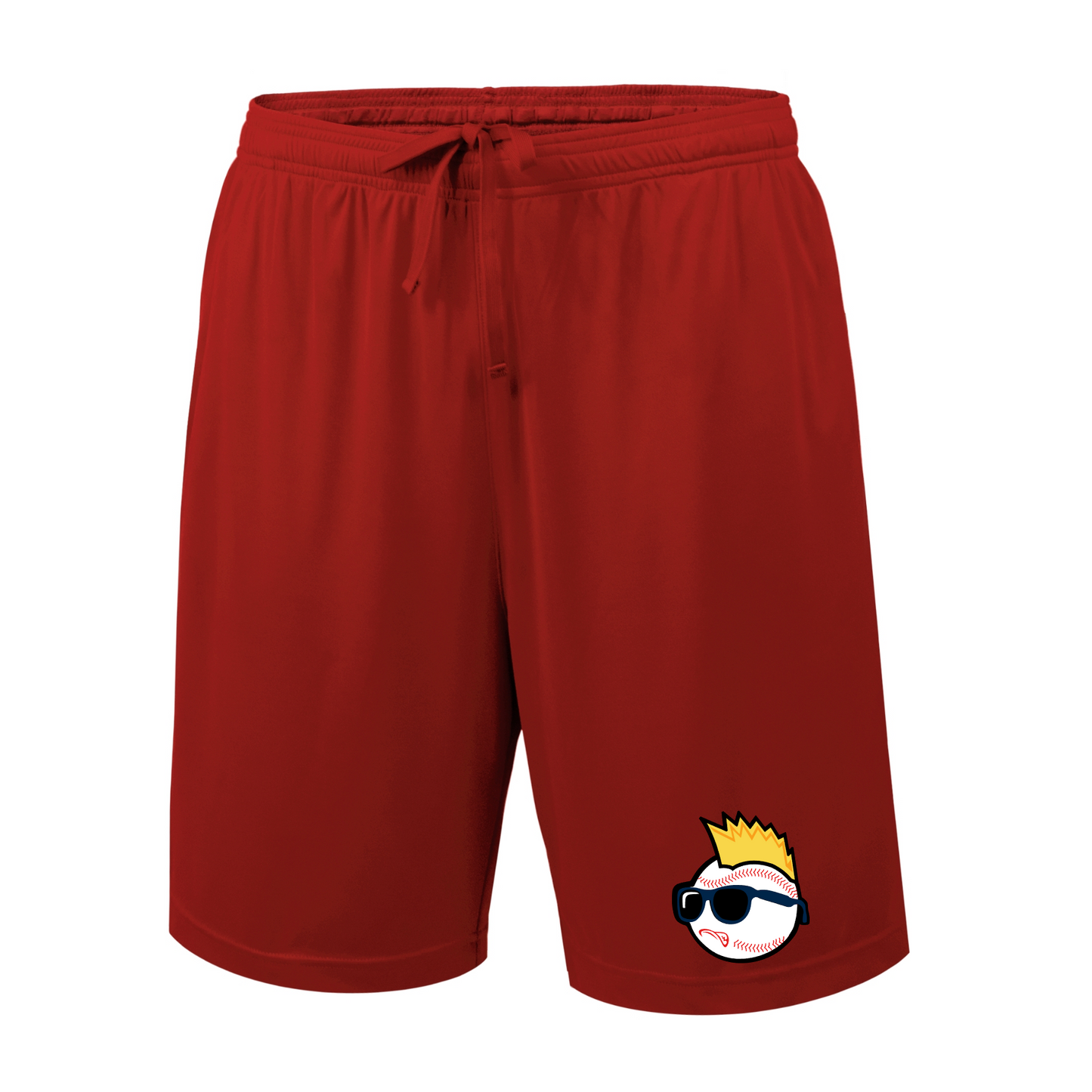 Red Men’s Training Shorts – Wild Things Logo | Athletic Performance Shorts