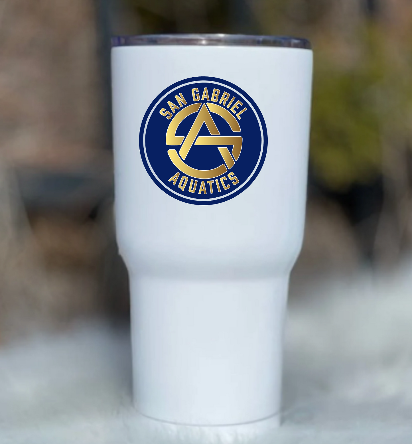 San Gabriel Aquatics Tumbler Sticker, SGA Logo Sticker, Water Bottle Sticker