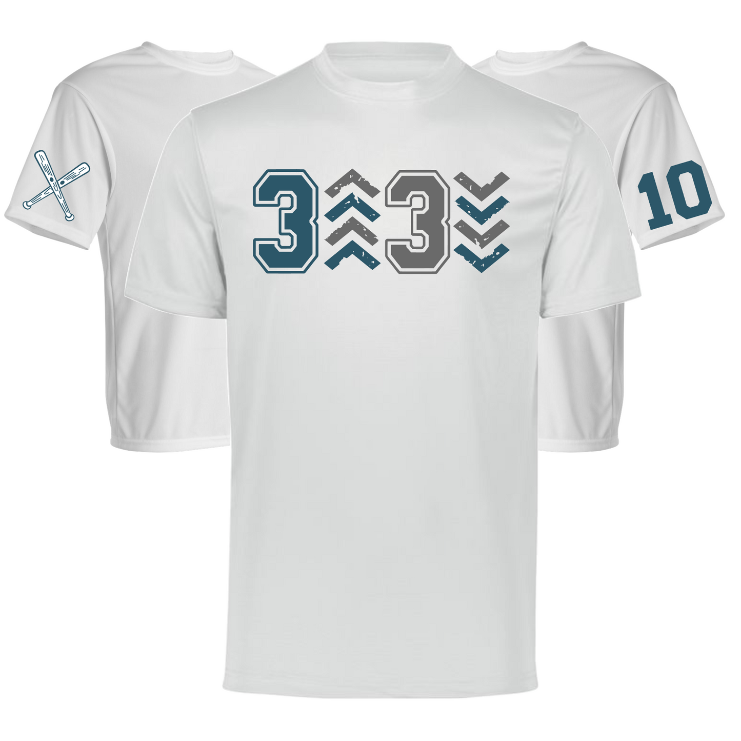 3 Up 3 Down Stix Softball Tee, Stix Clubhouse 3 up and 3 Down Tshirt