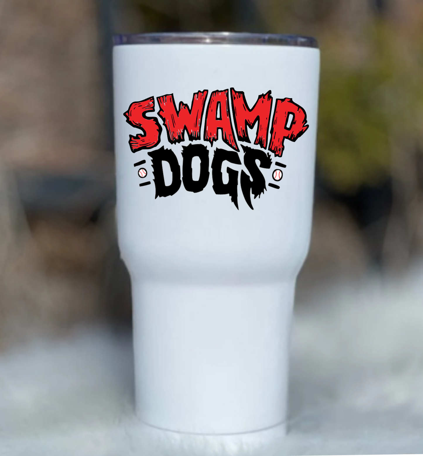 Swamp Dogs Tumbler Sticker, Swamp Dogs Logo Sticker, Water Bottle Sticker