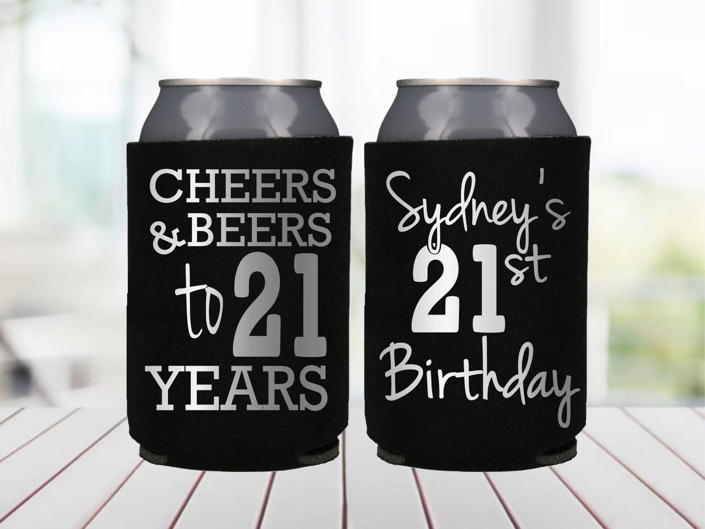 21st Birthday Can Coolies 21st Party Favors Legal AF Birthday Party Favor Bachelorette Party Favors Cheers and Beers to 21 Years 21 Birthday