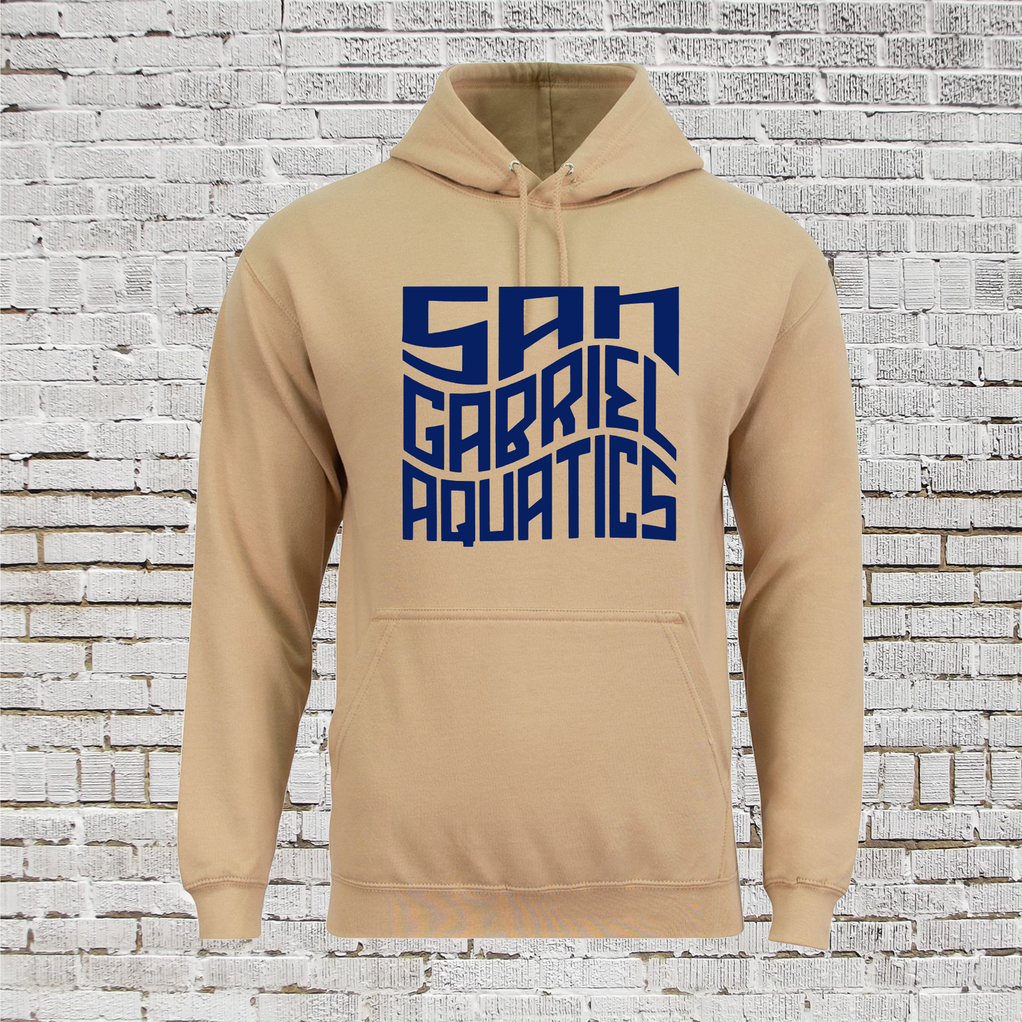 Sand San Gabriel Aquatics Hoodie, SGA Sweatshirt, San Gabriel Swim Hoodie