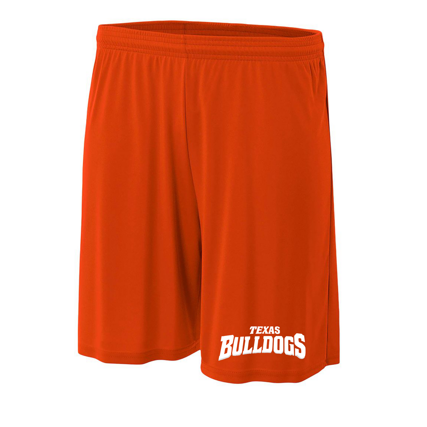 Orange Men’s Training Shorts – Texas Bulldogs Logo | Athletic Performance Shorts