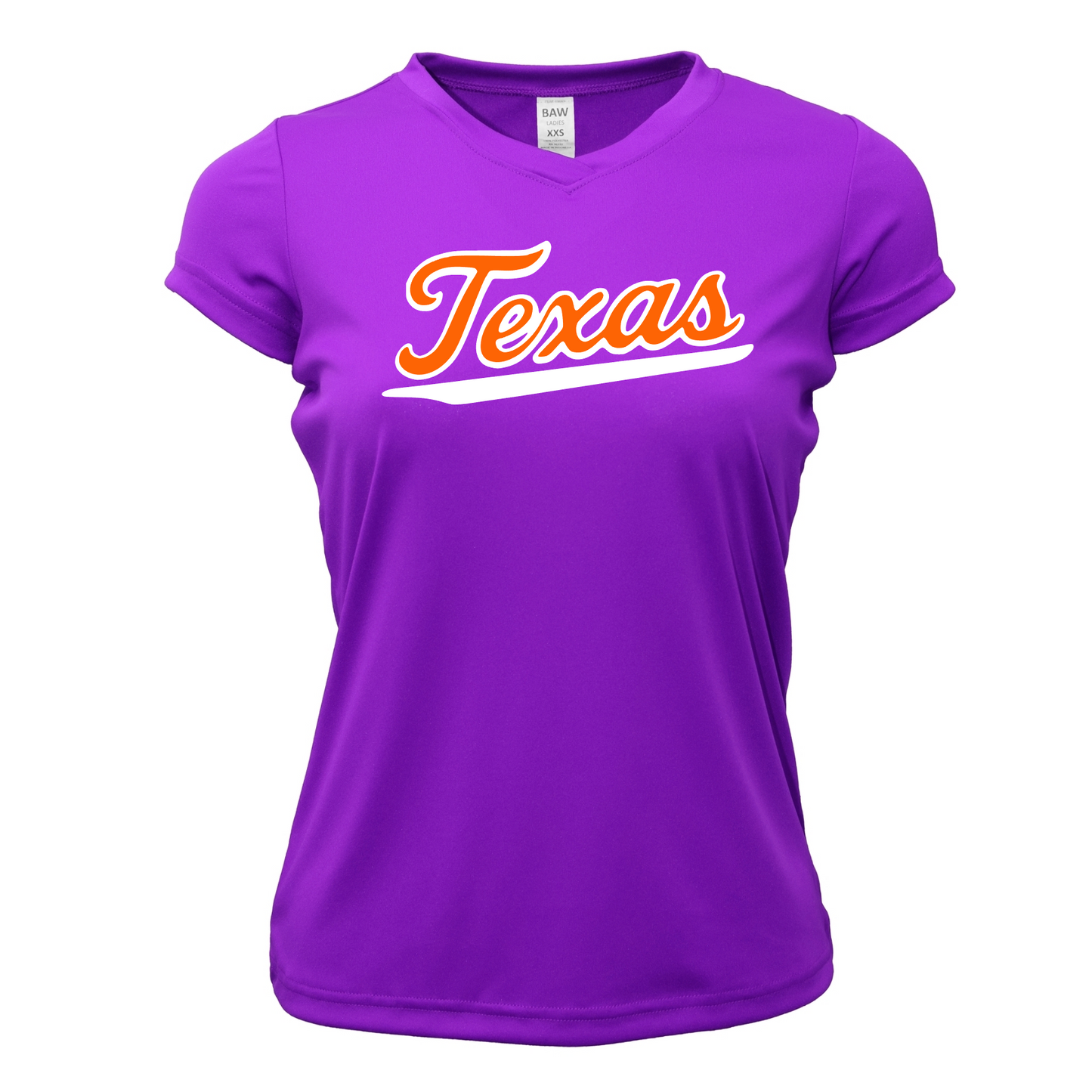 Women’s Purple Texas Bulldogs Select Baseball V-Neck Shirt – Performance Moisture-Wicking Team Spirit Wear