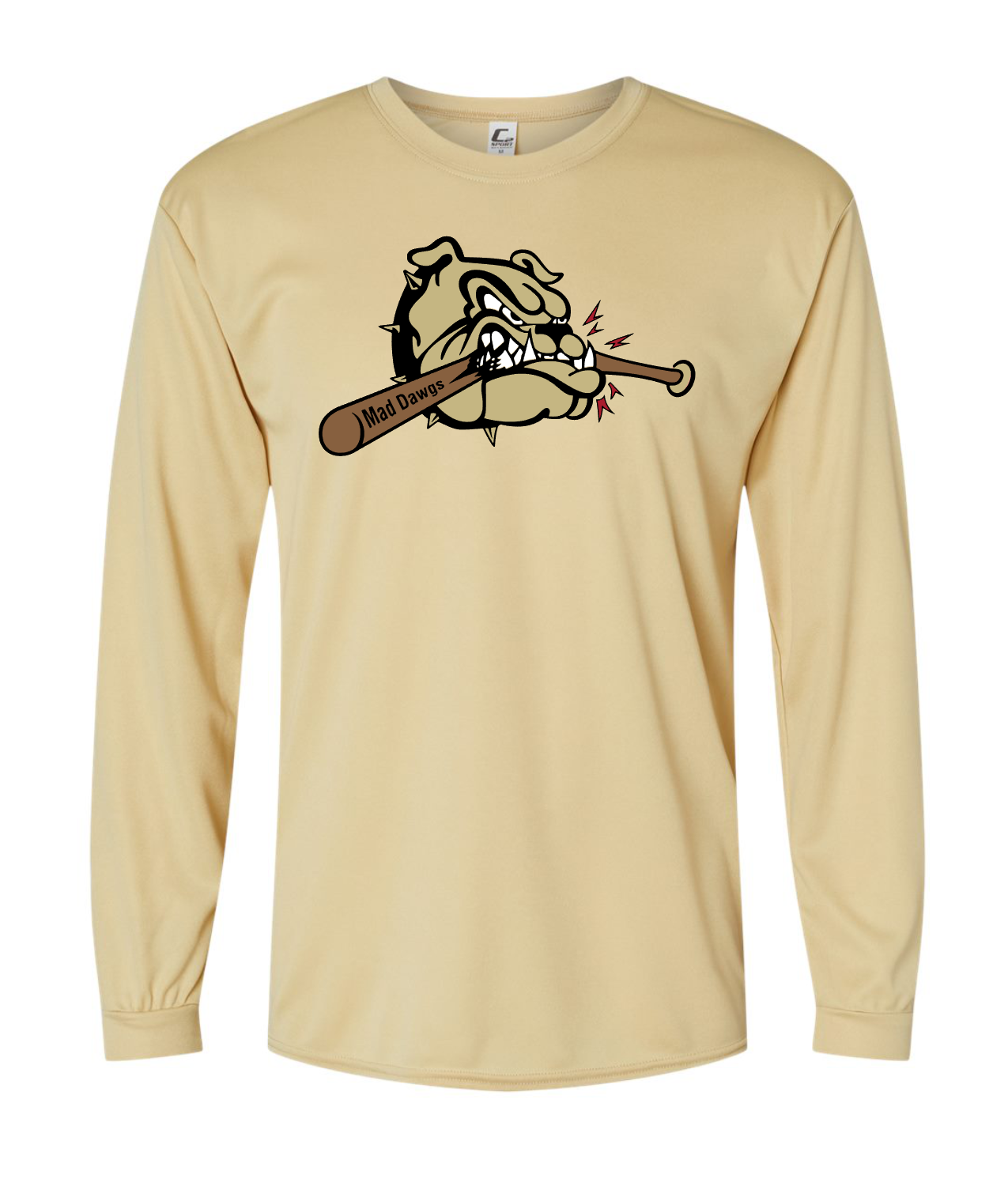 Vegas Gold Short Sleeve Mad Dawgs Shirt, Mad Dawgs Baseball Tee, Long Sleeve Mad Dawgs Shirt