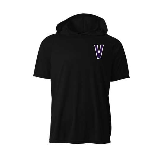 Black Hooded Venom Shirt, Venom Fastpitch Hooded Tee, Venom Softball Spiritwear
