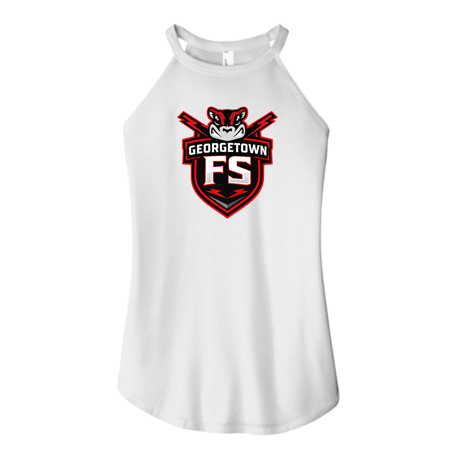 Flying Squirrels White Rocker Tank