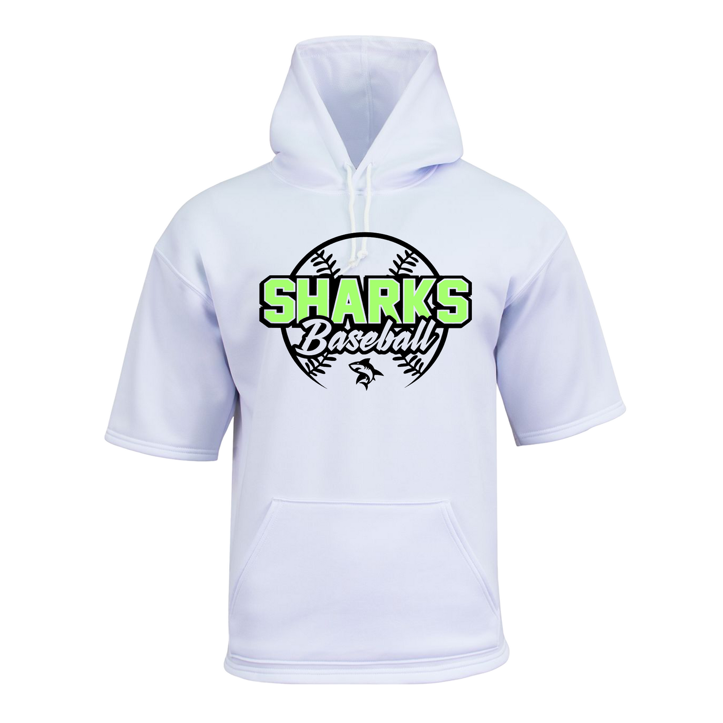 White Sharks Baseball Short Sleeve Sweatshirt