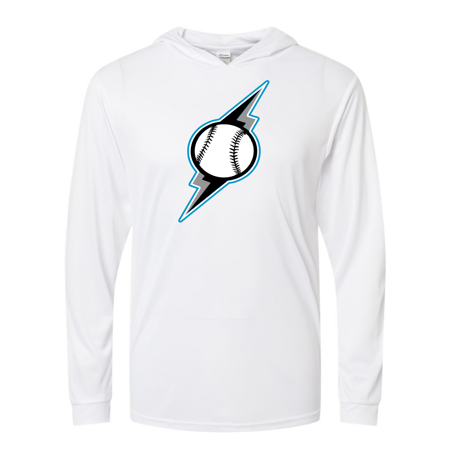 Storm Softball Long Sleeve Hoodie Tee, Lightweight Storm Softball Hoodie Shirt
