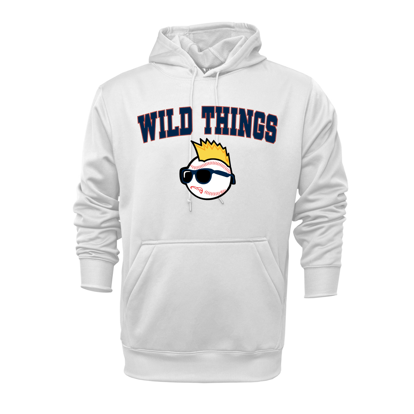 Wild Things Baseball White Hoodie – Team Spirit Sweatshirt