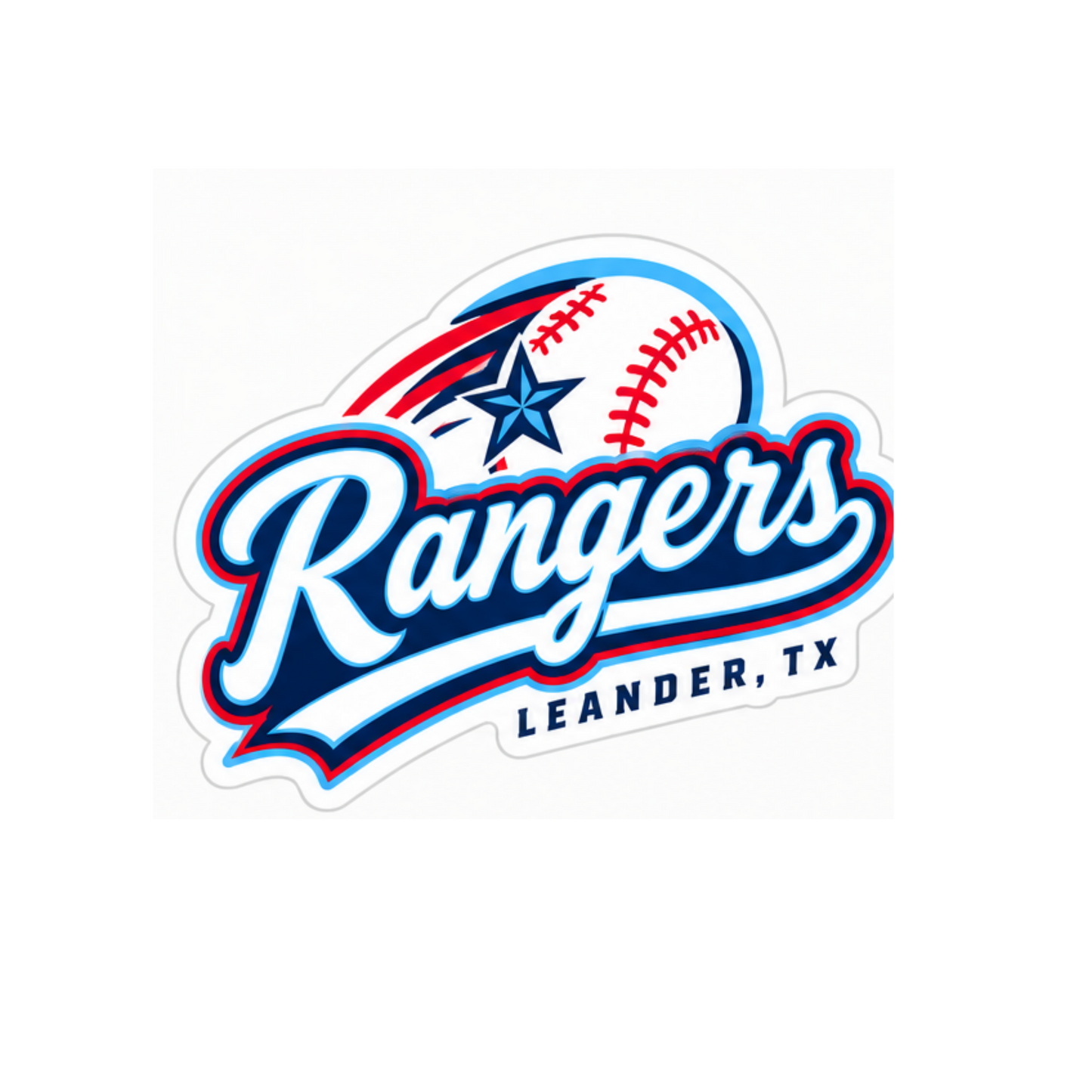 Leander Rangers Baseball Stickers