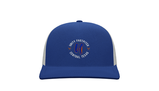 **PRE ORDER** Royal Blue Unity Fastpitch Trucker Hat – Pro Model Snapback