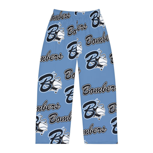 Georgetown Bombers Pajama Pants, Custom Mens Pajama Pants, Bombers Baseball Pajama Pants