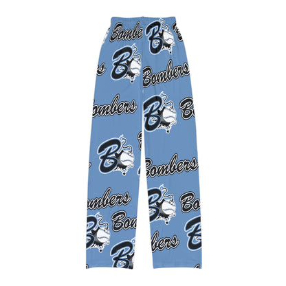 Georgetown Bombers Pajama Pants, Custom Kids Pajama Pants, Bombers Baseball Pajama Pants
