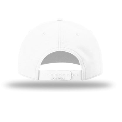 White cap on a white background