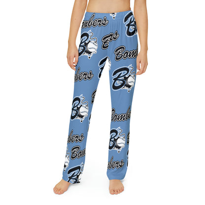 Georgetown Bombers Pajama Pants, Custom Kids Pajama Pants, Bombers Baseball Pajama Pants