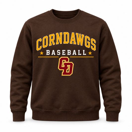 Corndawgs Baseball Crewneck Sweatshirt