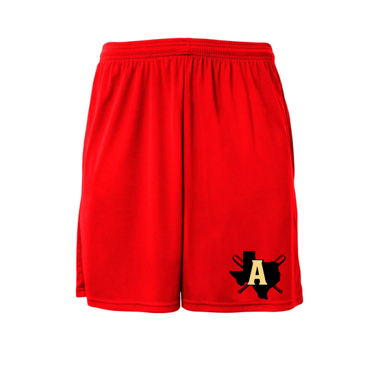 Scarlet Arsenal Training Shorts, Arsenal Baseball Shorts, Mens Running Shorts