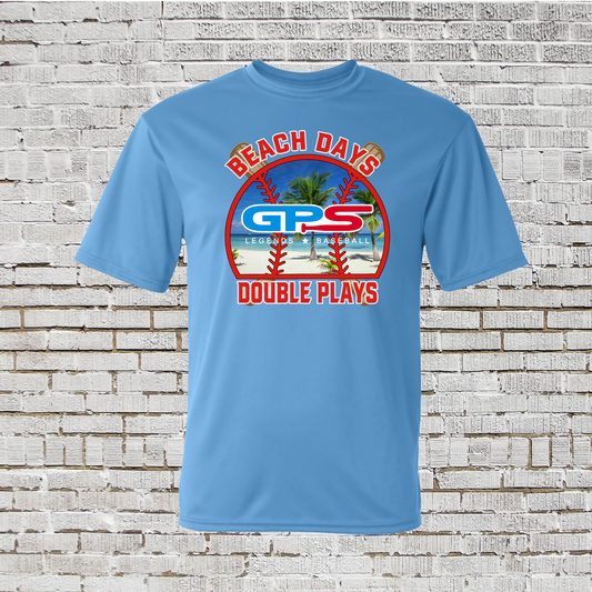Beach Days and Double Plays Logo'd Shirt