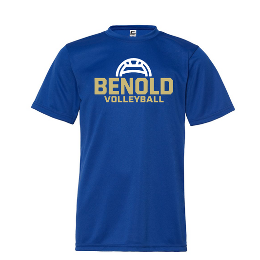 Benold Volleyball Shirt, Drift Benold Bears Volleyball, Blue Benold Volleyball Tee