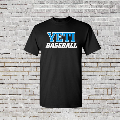 Yeti Baseball Tee, Yeti Baseball Shirt, Short Sleeve Yeti Baseball Drifit Shirt