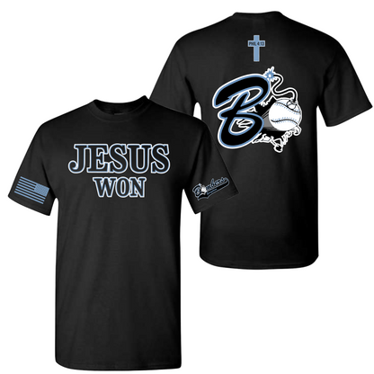 Jesus Won Bombers Graphic Tee – Faith Streetwear Christian Shirt