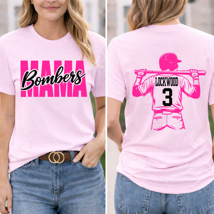 Bombers Mama Tee – Light Pink